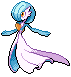 An animated shiny gardevoir sprite from Pokemon Black and White