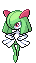 An animated kirlia sprite from Pokemon Black and White
